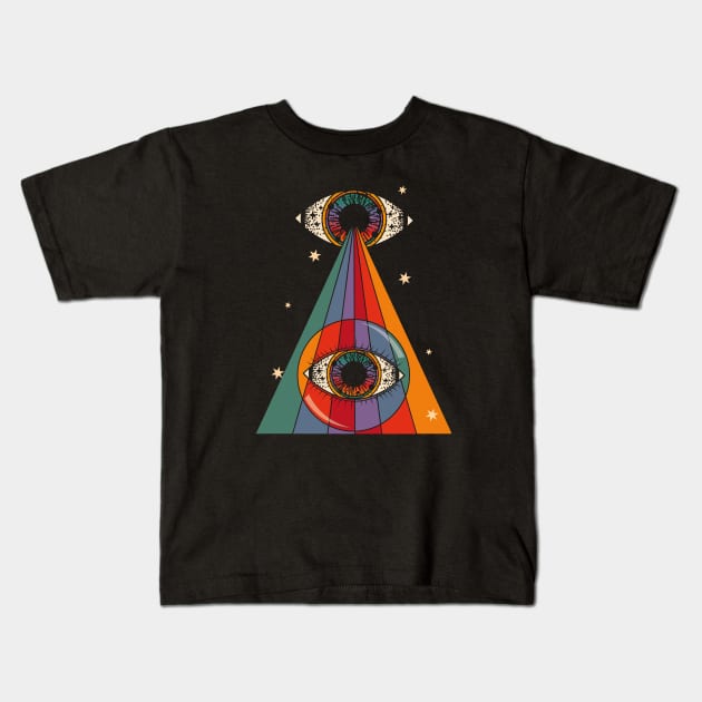 MYSTIC EYE Kids T-Shirt by Inktally